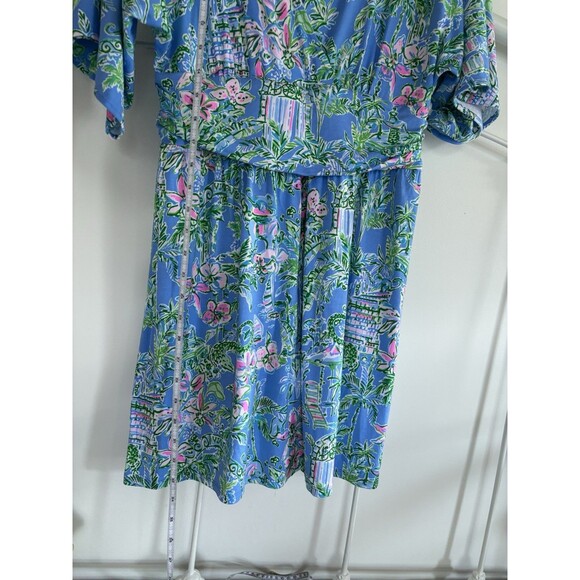 Lilly Pulitzer Parigi Floral Skort Romper in Boca Blue Beneath Bougainville MED - Picture 3 of 8